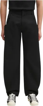 Ader Error Pantaloni a gamba larga in misto lana - - Trousers - Uomo - Nero - XL