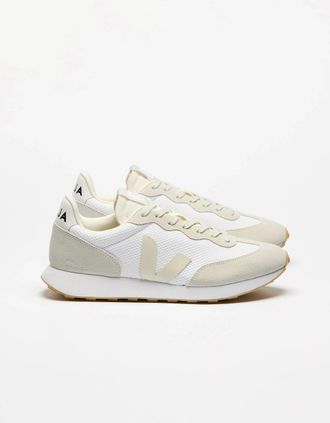 Veja Womens VEJA Rio Branco II Alveomesh Womens Trainers - White/Pierre - Tan - Size: 5