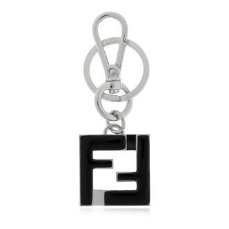 Fendi Keyrings, male, Black, Size: ONE SIZE FF Squared Key Ring