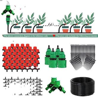 OEM Sistema De Riego Por Goteo Para Armar, Flujo De Agua Ajustable, Kit Completo Para Jard&iacute;n, Kit De 50 M