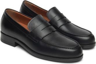 Nero Giardini Leather Penny Loafer in Black at Nordstrom, Size 6-6.5Us