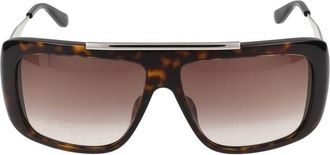 Alexander McQueen Occhiali da sole Alexander Mc Queen Am0492 S 003 Avana Argento Marrone /13/140