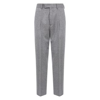 Ermenegildo Zegna Heren, Broeken, Grijs, Maat: 2XL Wol