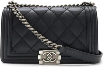 Chanel Pre-owned Leren Crossbodytas - Dames - Vintage Schoudertas - Zwart - ONE Size - Leer - Vintage
