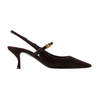 Dolce & Gabbana Cardinale 60 Slingback Pumps - Dames - Schoenen - Bruin - Maat: 36 EU Leer