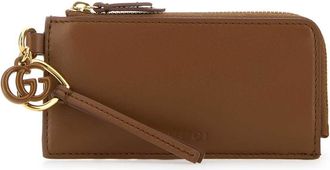 Gucci Caramel Leather Card Holder