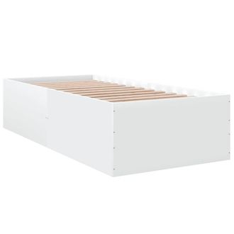 Berkfield Home Modern Bed Frame without Mattress White 100x200 cm