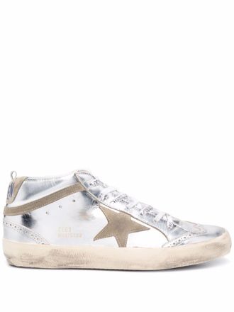Golden Goose Sneakers Laminated Star and Wave - Argento