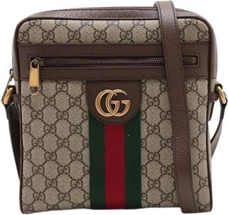 Gucci Pre-owned Cross Body Bags, female, Beige, Size: ONE SIZE Pre-owned Ophidia Crossbody Bag