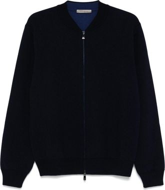 Corneliani wool cardigan - men - Virgin Wool - 58 - Blue