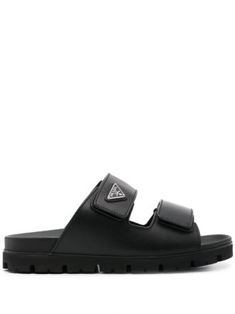 Prada Leather Strap Sandals Shoes
