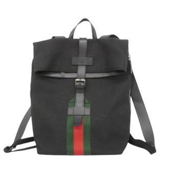 Gucci Pre-owned Backpacks, female, Black, Size: ONE SIZE Pre-owned Nylon Backpack