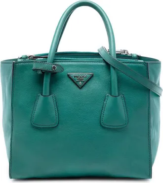 Prada Pre-owned Prada Glace Calf Twin Pocket Double Handle Satchel Ladies 0WG5B0Y2EFN8XCBL