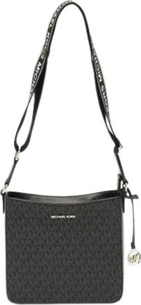 Michael Kors Pre-owned Schoudertas van Gecoat Canvas - Dames - Vintage Schoudertas - Zwart - ONE Size - Vintage