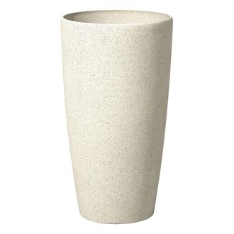 Beliani Maceta De Flores Beige Alto 58 X &Oslash; 31 Cm Accesorio Moderno Minimalista Interior Exterior Abdera