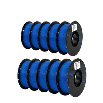 OEM Filamento Pla Para Impresoras 3d, 1,75 Mm De Di&aacute;metro, Rollo De 1 Kg, 10 Kg De Pla Azul