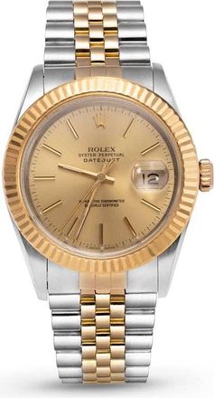 Rolex Pre-owned Rolex Datejust Automatic Chronometer Champagne Dial Unisex Watch 16013 CSJ
