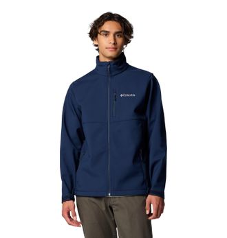 Columbia Softshelljacke COLUMBIA Ascender Softshell Jacket, Herren, Gr. S, blau (navy), Softshell, Obermaterial: 100% Polyester. Futter: 100% Polyester, normal