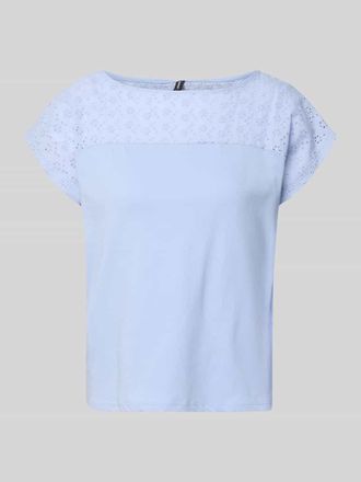 Vero Moda Regular Fit Blusentop aus reiner Baumwolle Modell JANNI in Hellblau, Gr&ouml;&szlig;e XL