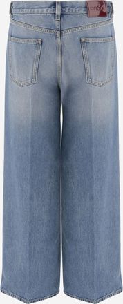 Gucci Womens Cotton Denim Jeans Navy Trousers