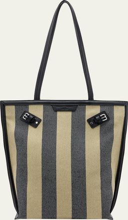 Proenza Schouler Striped Canvas North-South Tote Bag