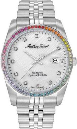 Mathey-Tissot Womens Rainbow White Dial Watch