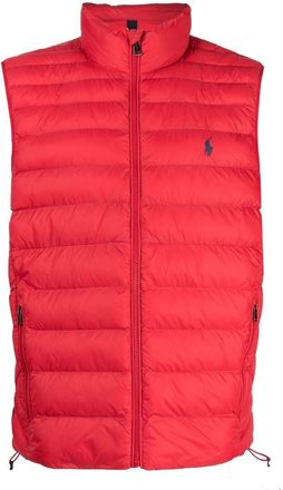 Polo Ralph Lauren embroidered-logo insulated gilet - men - Nylon/Nylon/Polyester - M