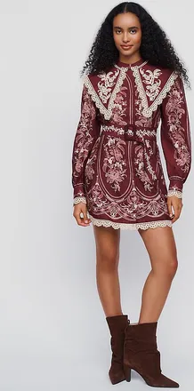 Farm Rio Lara 100% Cotton Belted Mini Dress