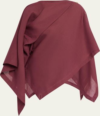 Issey Miyake All Squares Paper Handkerchief Top