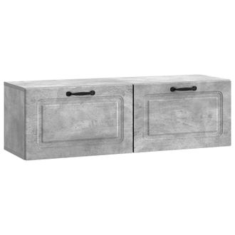 vidaXL Mueble Para Tv De Pared Gris Hormig&oacute;n 98 X 31 X 30 Cm Vidaxl