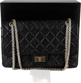 Chanel Black Calfskin Maxi Flap Crossbody