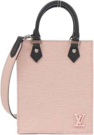 Louis Vuitton Pre-owned Epi Petite Sac Plat Leren Schoudertas - Dames - Vintage Mini Tas - Roze - ONE Size - Leer - Vintage