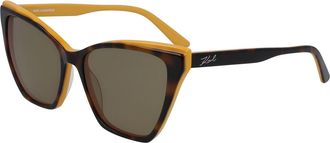 Karl Lagerfeld KL6033S 218 Womens Sunglasses Tortoiseshell Size 54