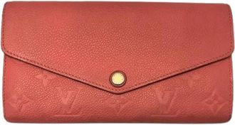 Louis Vuitton Pre-owned Monogram Empreinte Lange portemonnee (bi-fold) - Dames - Vintage Accessoires - Rood - ONE Size - Leer - Vintage