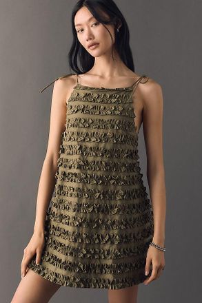 Damson Madder Leili Ruffle Mini Dress