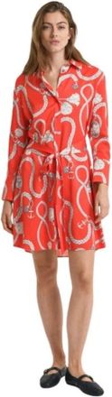 GANT Dames, Jurken, Veelkleurig, Maat: M Viscose