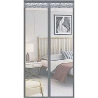 OEM Cortina Mosquitera Magn&eacute;tica, Cortina Mosquitera De Cierre Autom&aacute;tico, 110 X 210 Cm (gris)