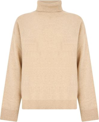 Moorer Daine-Bc Turtleneck Trui - Dames - Cashmere truien - Beige - XS - Kasjmier - Truien & Vesten
