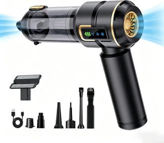 OEM Aspirador Port&aacute;til Inal&aacute;mbrico - 27000 Pa - Motor Sin Escobillas 220000 Rpm - Para Coche Cocina Ordenador - 6000 Mah - 1 Unidad