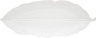 Easy Life Porcelain leaf 47x19 cm in color box LEAVES WHITE