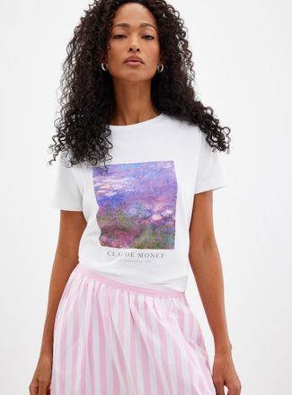Contemporaine Womens Monet Pima cotton T-shirt A Tribute to Claude Monet Collection