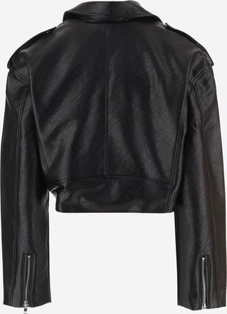 Frankie Shop Womens Jacket Black Polyester Polyurethane