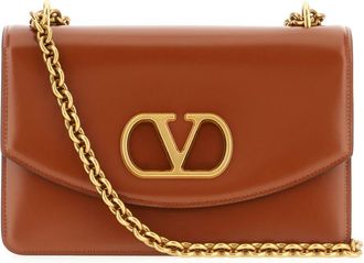 Valentino Garavani Schoudertassen - Dames - Schoudertassen - Bruin - ONE Size - Leer - Tassen