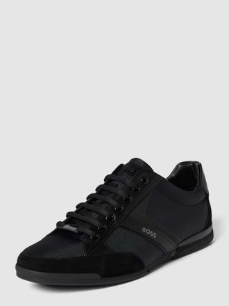 HUGO BOSS Sneaker aus echtem Leder in Black, Größe 40