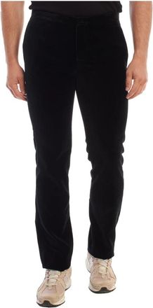 Emporio Armani Velvet Broek - Heren - Slim Fit Broeken - Zwart - XS - Katoen - Broeken