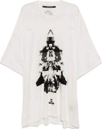 Julius T-shirt oversize con stampa Anima - Toni neutri