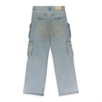 Purple RELAXED DOUBLE CARGO Indigo SKINNY JEANS