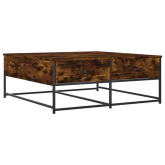 vidaXL Vidaxl - Mesa De Centro Madera De Ingenier&iacute;a Roble Ahumado 100x99x40 Cm