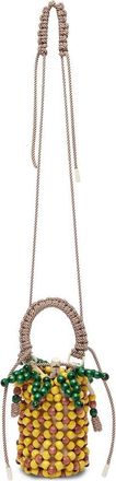 Alemais Wood Bead Pineapple Mini Bag