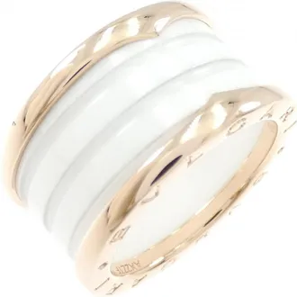 Bulgari Pink Gold (18K) Ceramic Band Ring (Pre-Owned)